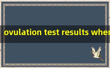  ovulation test results when pregnant
